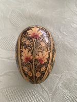 Osterei Holz, handbemalt, Vintage Deko Ei, Frühlingsdeko