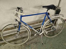 Allegro Fahrrad blau mit Gepäckträger