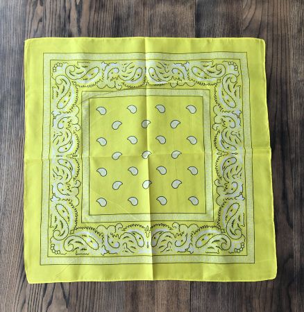 NEU Retro Bandana Nickituch gelb