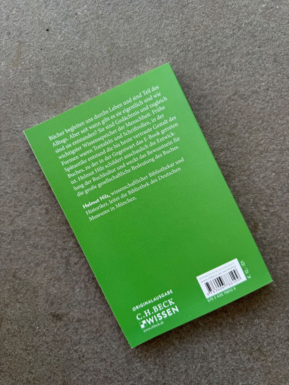 Bücher: C.H. Beck Wissen: Geschichte des Buches – Gebraucht aus Ennetbaden von miboo 1