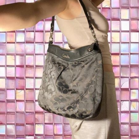 Vintage COACH Ashley F20111 black/grey/brown