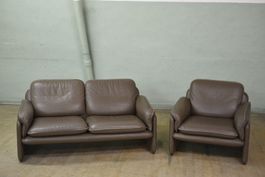 Designer Sofa De Sede DS-61 2-Sitzer + Sessel