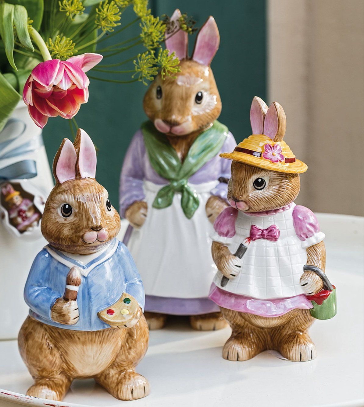 Villeroy & Boch Statuette: Villeroy Boch Hasensammlung 14 Hasenfiguren – Usato da bazenheid venduto da salerno007 7