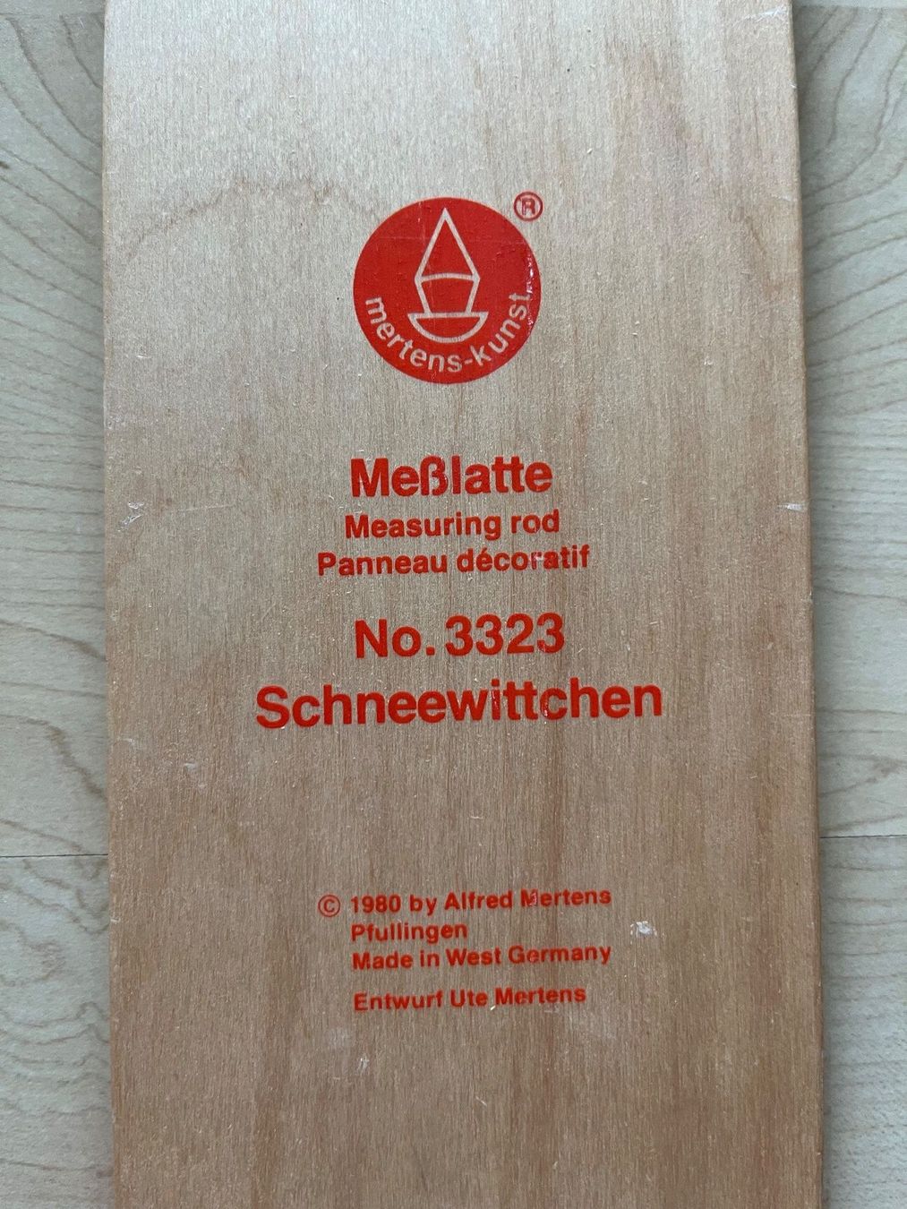 Misurare: Nostalgische Messlatte Schneewittchen 1980 West Germany – Nuovo (secondo la descrizione) da Zürich venduto da Gurkis 2