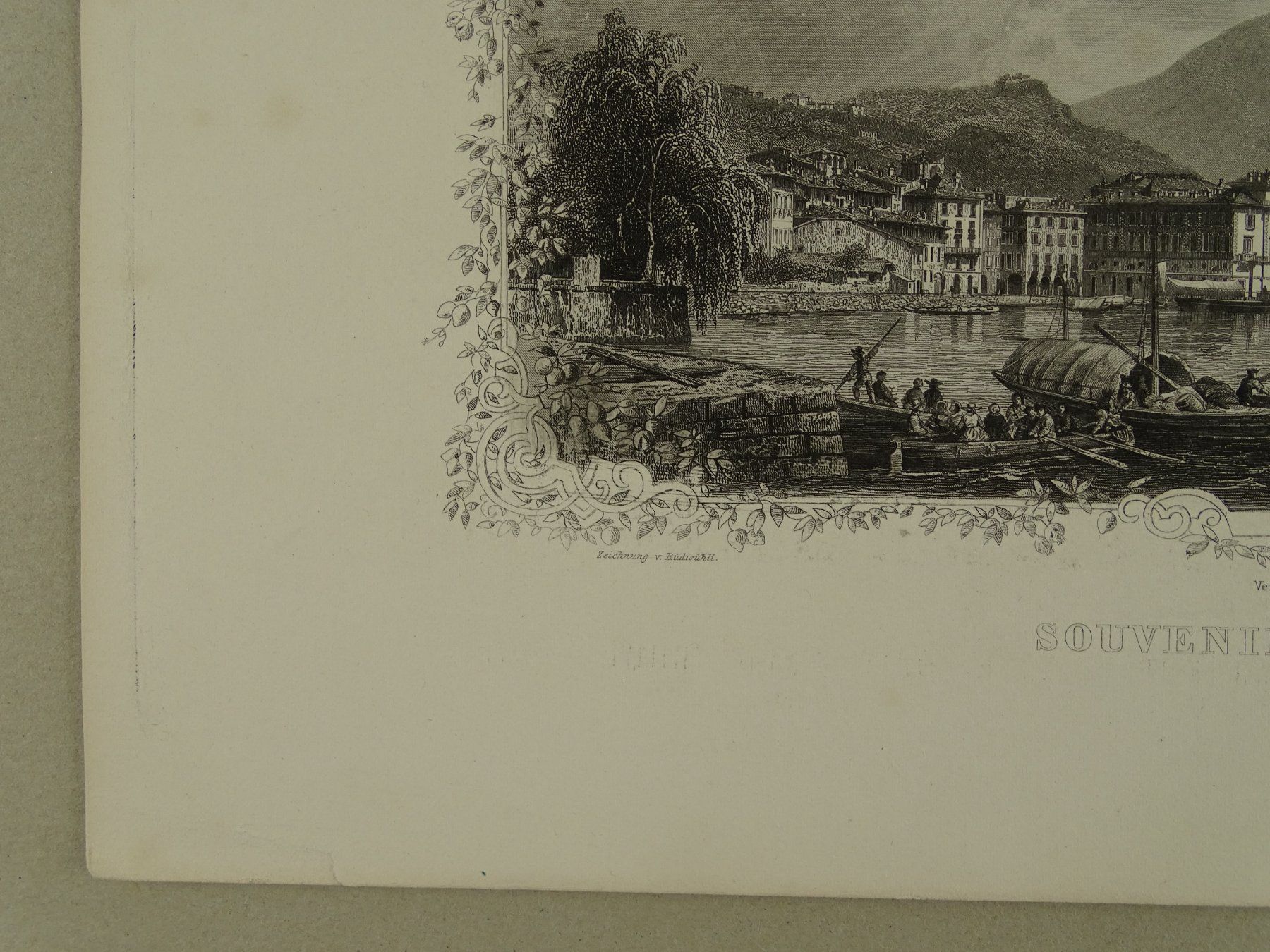 Incisioni: LUGANO, STAHLSTICH UM 1870 – Usato da Grüningen venduto da Kartensammler 2