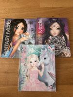 3 Fantasy TOPModel Malbücher