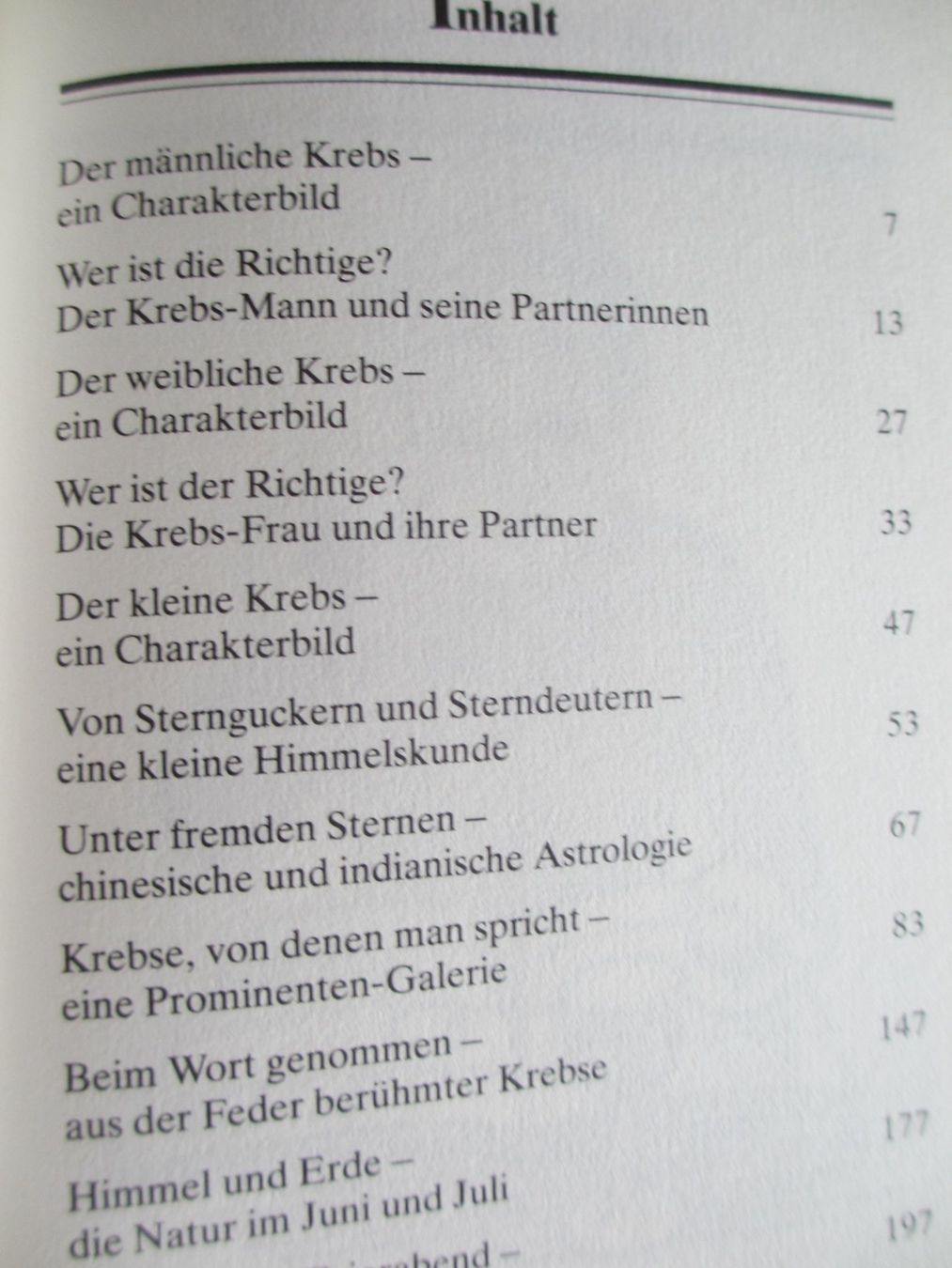 Libri: Der Krebs und das Glück / Astrologie – Usato da Herisau venduto da fan_h9qj 2
