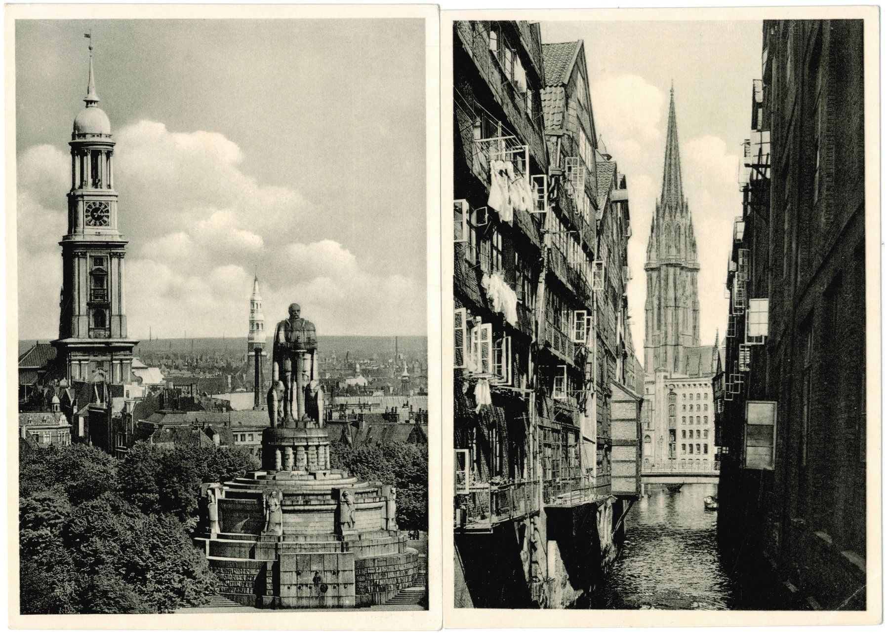 Ansichtskarten: 2 AK Hamburg 1952 – Gebraucht aus Zürich von Tolima194