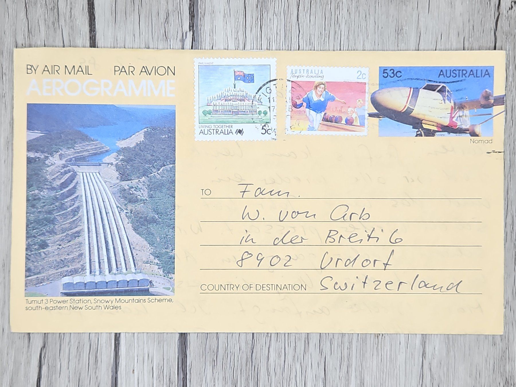 Tutti i francobolli: CL14 Enveloppe + Timbre Australie 19xx – Usato da Cousset venduto da Patrick_Collections