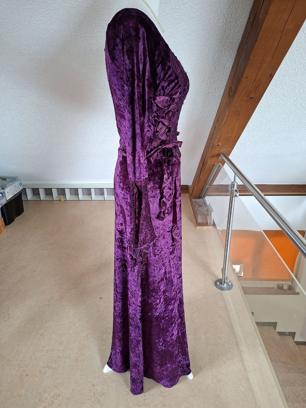 Kleider: Wunderschönes Samtkleid Lila, Gr. 1 Size Neu, Boom Baba – Neu (gemäss Beschreibung) aus Klingnau von vollmond36 3