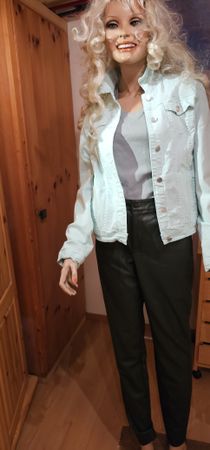 super Herbst Outfit.Hose Noisy may, Shirt und Jeansjacke XL