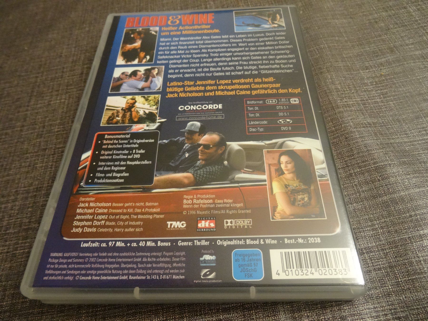 Tous les DVDs: Blood & Wine Ein tödlicher Cocktail DVD – D'occasion à Olten par Disc-Verkauf 2