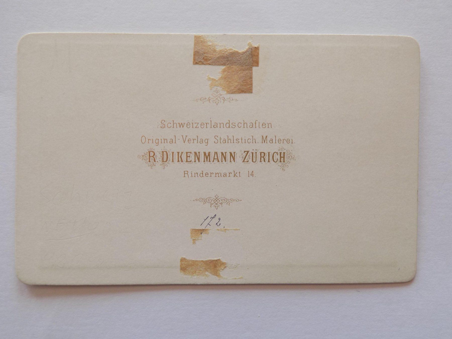 Incisioni: Seelisberg carte de visite – Usato da Risch venduto da Antikfee 4