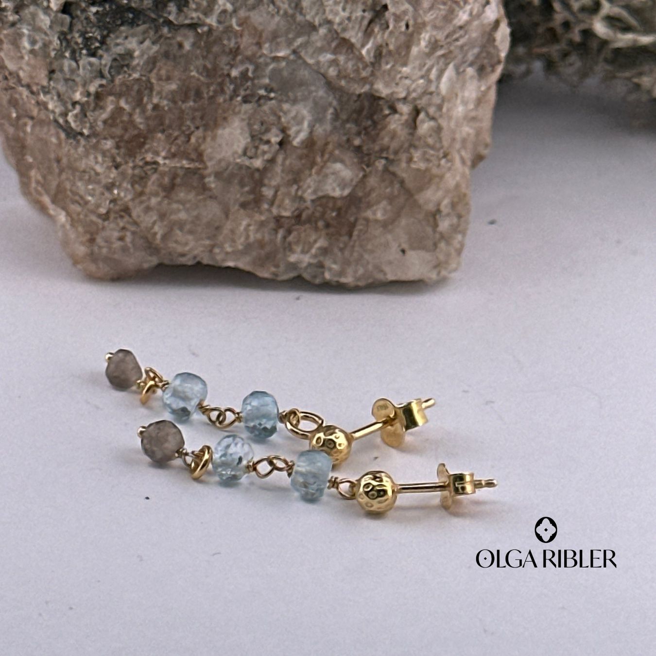 Olga Ribler Orecchini pendenti & Orecchini a lobo: Sterling Silber 925 Ohrringe mit Aquamarin – Nuovo (secondo la descrizione) da Luzern venduto da Schmuckoutlet 3
