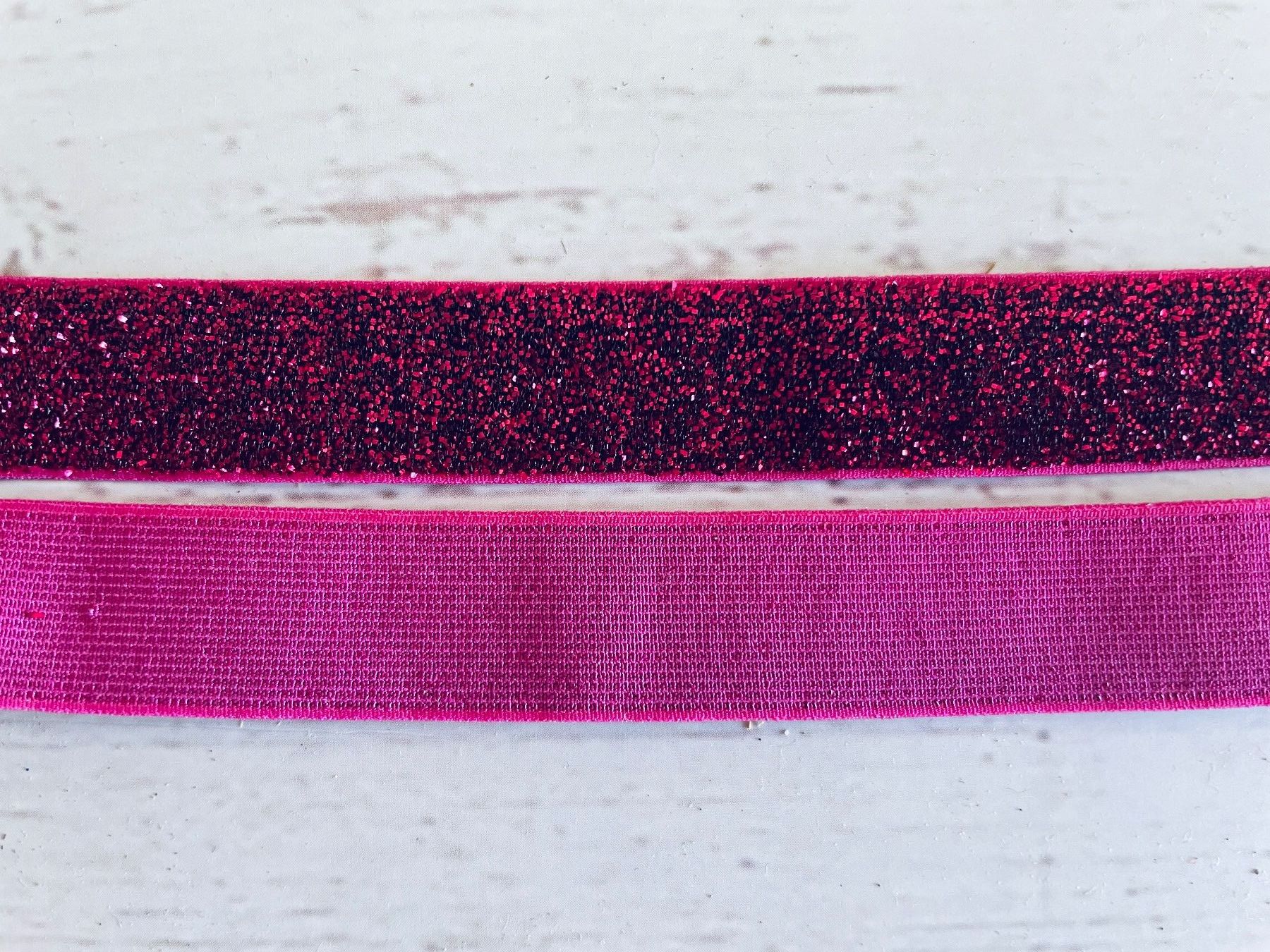 Stoffe: Ruban élastique pailleté fuchsia – Neu und originalverpackt aus Gland von san_xz5j 2