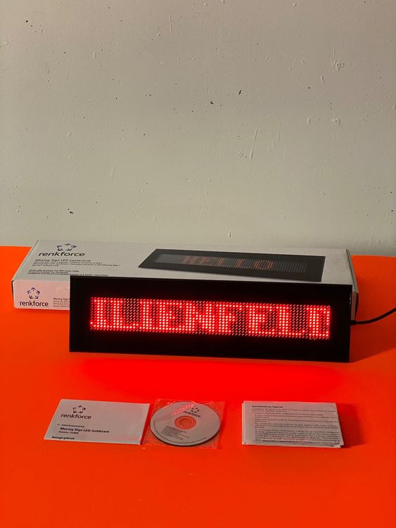 renkforce Moving Sign LED-Laufschrift