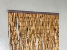 Cooler Bambusvorhang/Türvorhang, Boho Style, 90x200cm