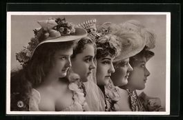 Foto-AK NPG Nr. 385 /7: Junge Damen mit 