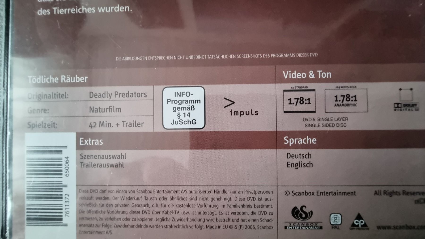 Tutti i DVDs: DVD Tödliche Räuber – Usato da Oetwil am See venduto da fineli2 1