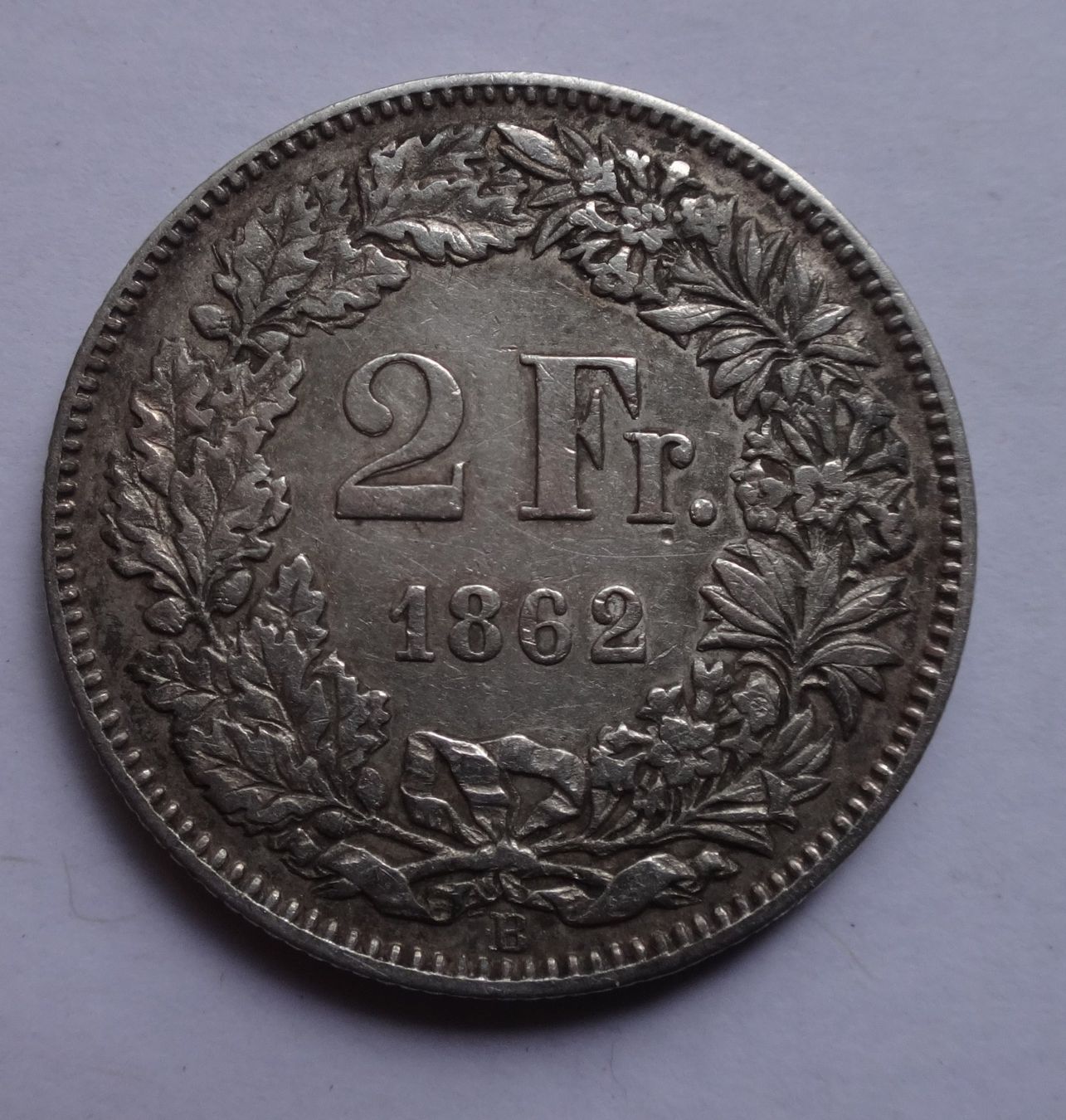 Tutti le monete: 2 CHF 1862 – Usato da Belp venduto da dwi_f7j7