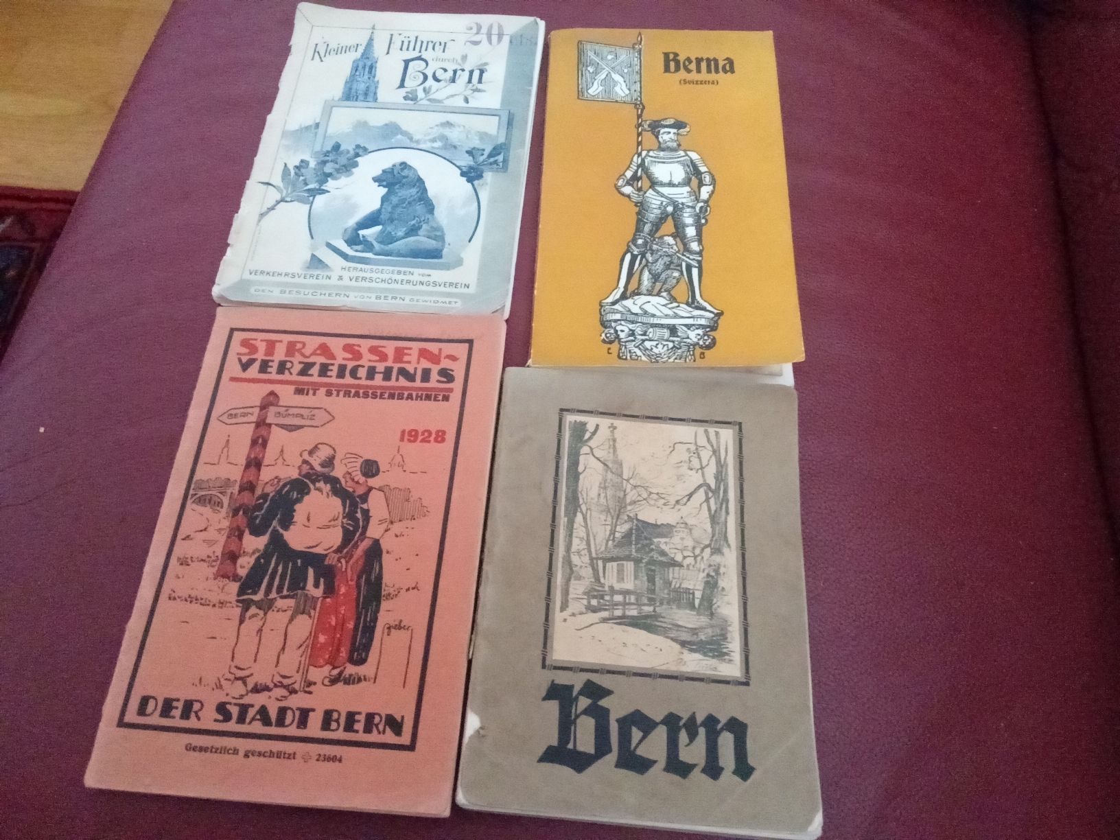 Libri: 4 ALTE STADTFÜHRER VON BERN – Usato da Muri BE venduto da Alk