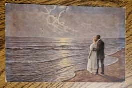 Romantik am Meeresufer,1921 v. Zürich n. Grüningen a. A.Egli