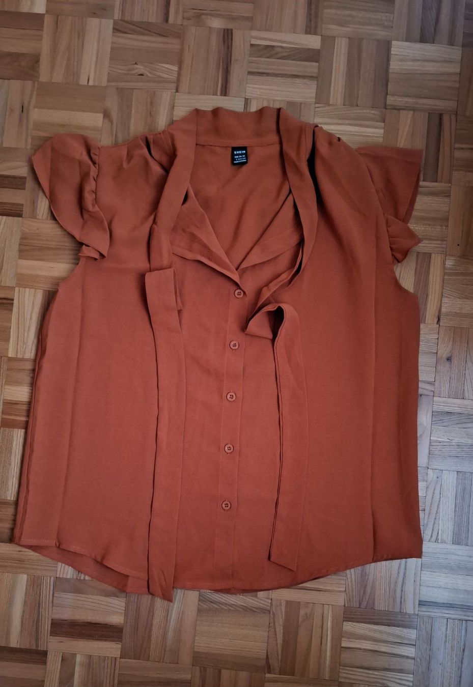 Shein Camicette: Blouse Shein brun/Bluse Shein braun – Nuovo (secondo la descrizione) da Moutier venduto da ant_j2nf