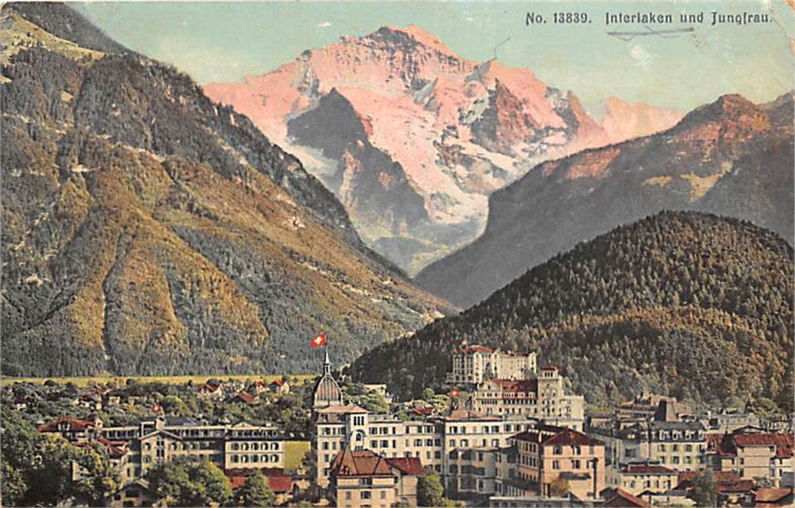 Ansichtskarten: Interlaken, Jungfrau – Gebraucht aus Ottikon b.Kemptth. von Neptun1974