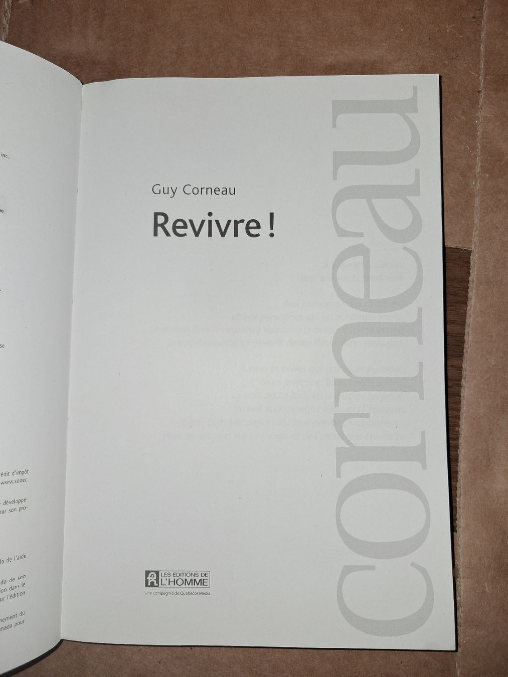 Bücher: Revivre! Livre de Guy Corneau – Gebraucht aus Le locle von juliensaran 1