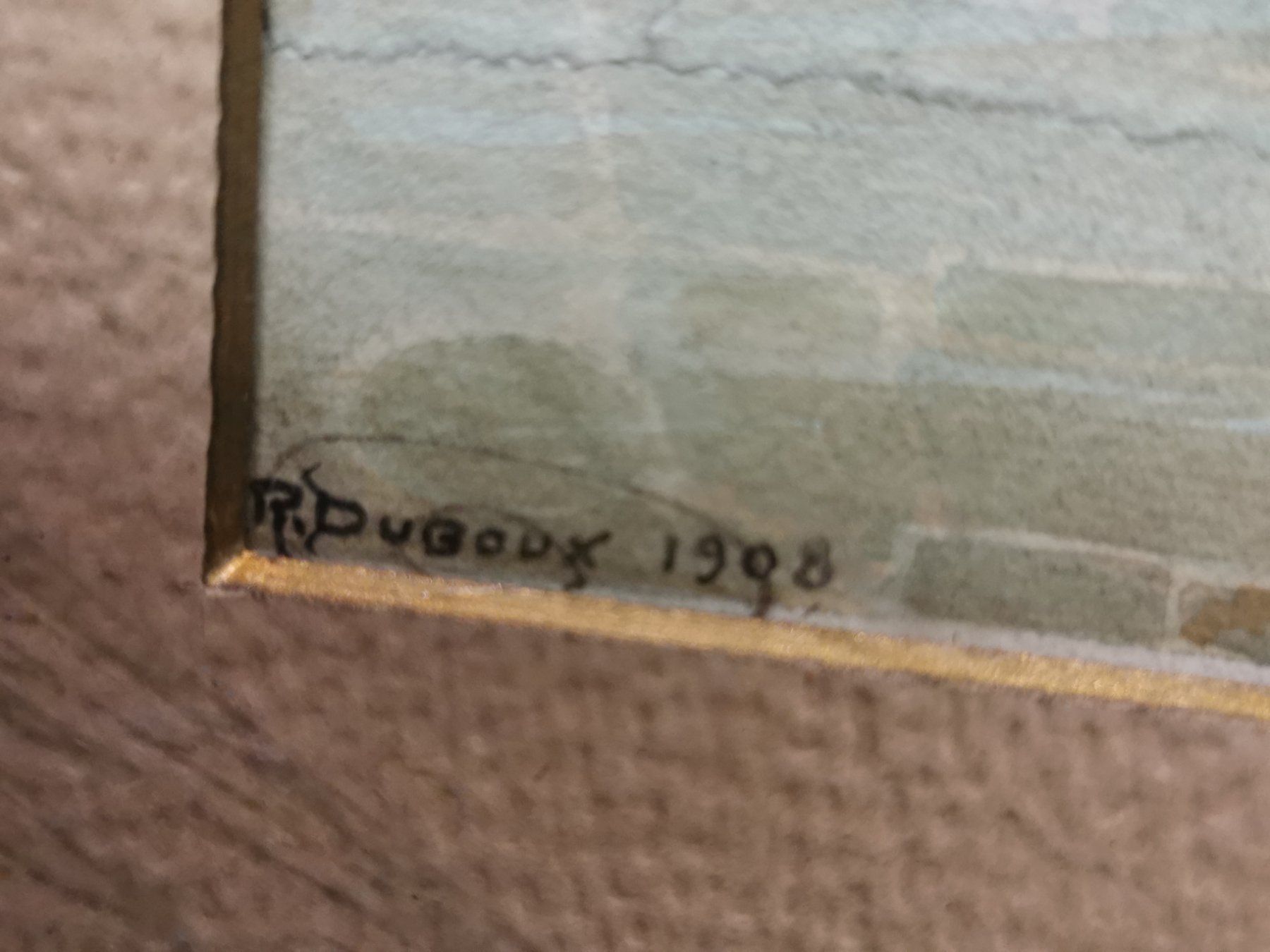 Gemälde: AQUARELLE SIGNÉE ET DATÉE 1905 – Gebraucht aus Genève von Qanil77 2