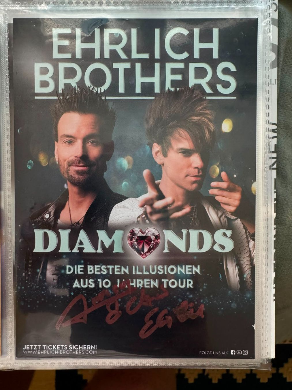 Autografi: Ehrlich Brothers / orig. Autogrammkarte – Usato da Steinen venduto da Autogrammwelt_2005
