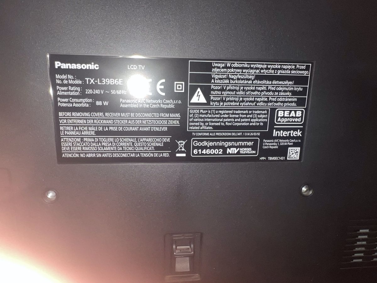Panasonic Fernseher: Panasonic TV TX-L39B6E – Gebraucht aus Muttenz von Mistral60 2