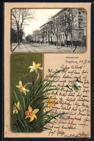 Cartoline postali: Grusskarten-AK Augsburg, Häuser in der  – Usato da Berlin venduto da bartko-reher