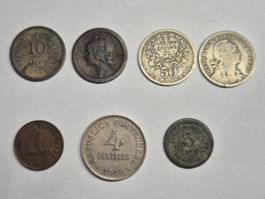 Lot 7 pièces Portugal ancien (1917-1947)
