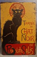 "Le Chat Noir" Metallschild, Vintage Wanddeko, Neu!