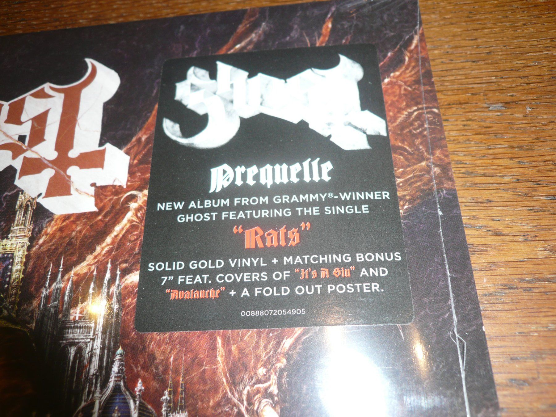 Vinyles: GHOST Prequelle - EU 2018 - Solid Gold - 0888072054905 - +7" – Neuf avec emballage d'origine à Zofingen par mooni89 1