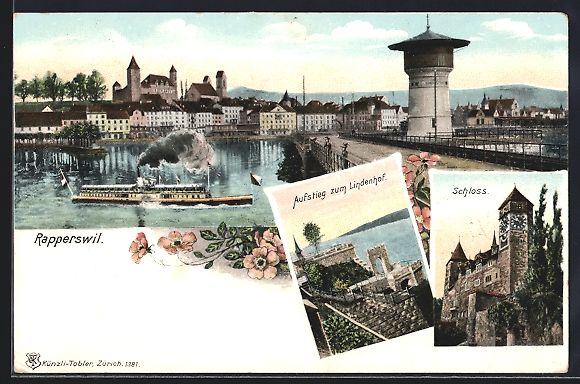 Cartoline postali: Rapperswil /SG, Teilansicht, Aufstieg zu – Usato da Berlin venduto da bartko-reher