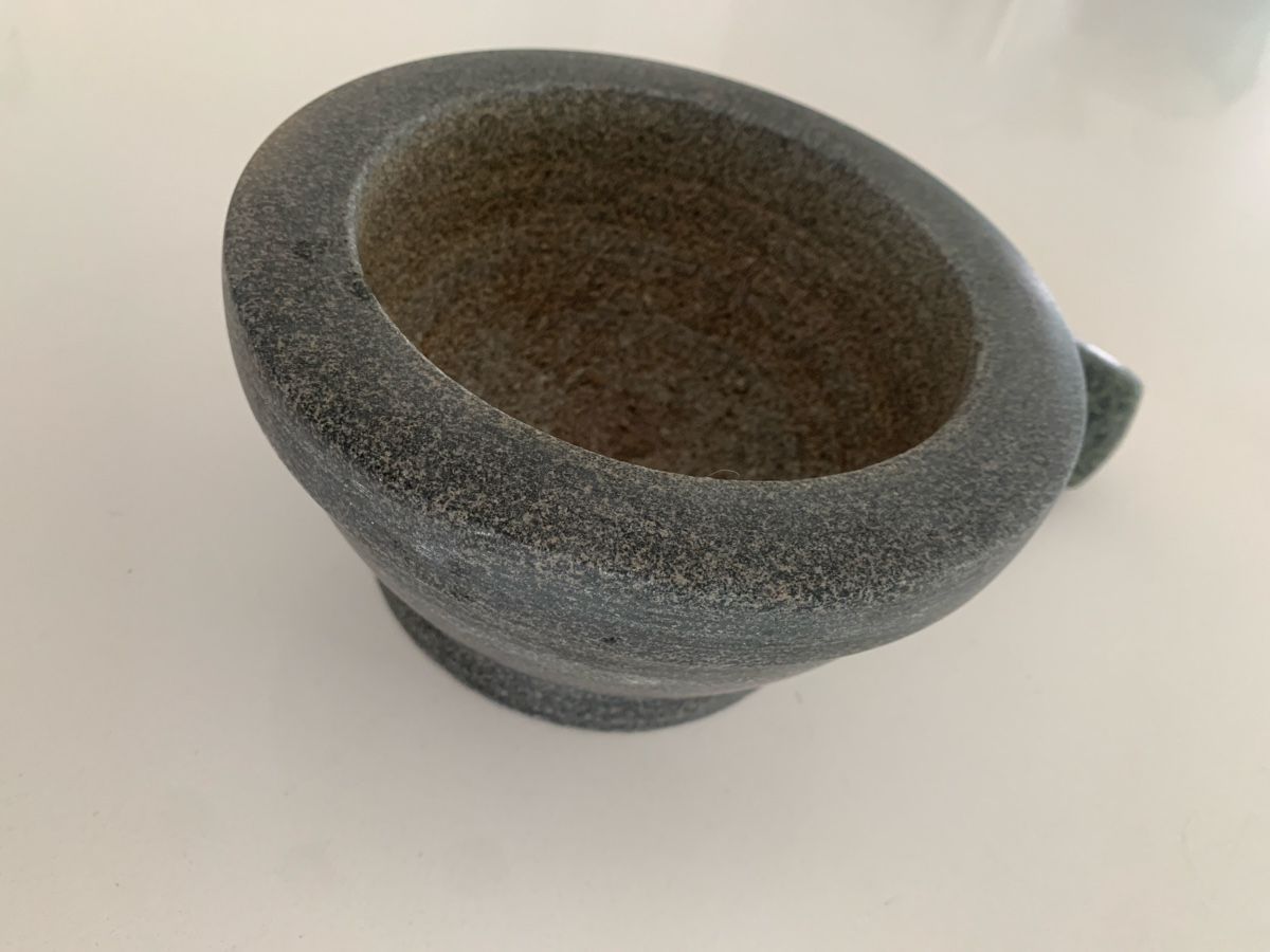 Autres pour cuisiner & mitonner: Stone Mortar and Pestle Set Grey Granite – D'occasion à Immensee par vgitter 4