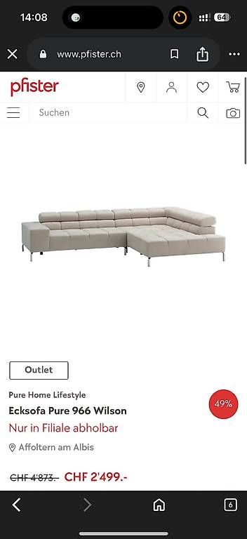 Sofas: Bubble Ecksofa Beige Gratis Lieferung  – Gebraucht aus Fehraltorf von Sofalab.swiss 4