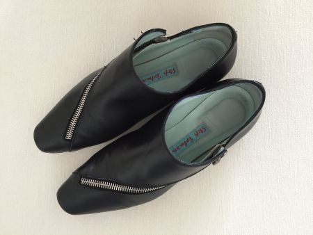 Stefi Talman vitage ZIP Schuhe, schwarz 35,5