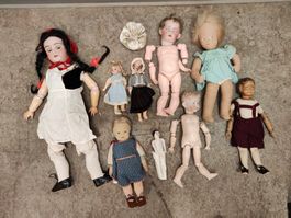 Lot Antike Puppen Sammlung Simon & Halbrig Holz