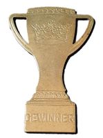 V291 - Platte Pokal Krone GEWINNER