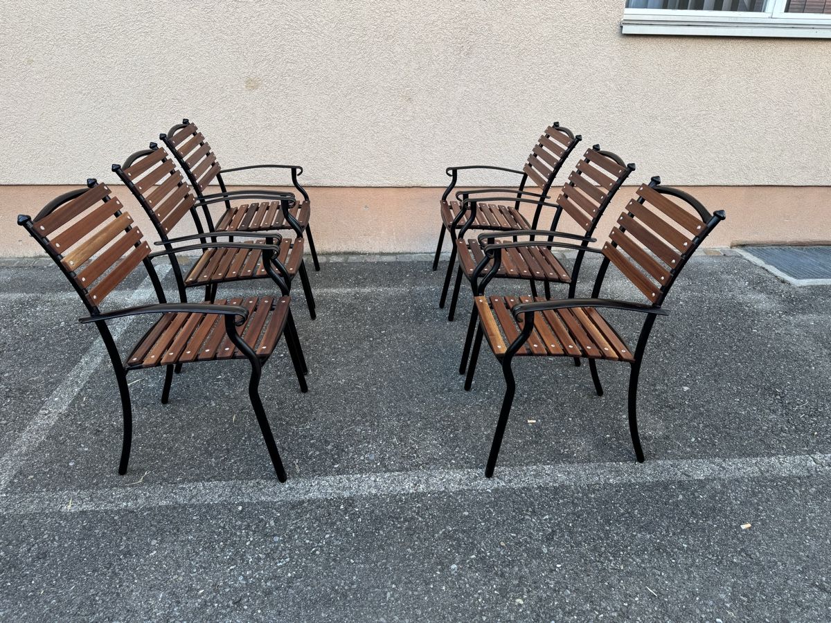 Sedie: 6 Gartenstuhl aus Teakholz – Usato da Gränichen venduto da onkel_xxl 6