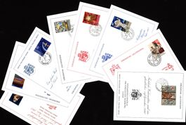 Weihnachtskarten FL 1.1.68- 1994 komplett (K162)