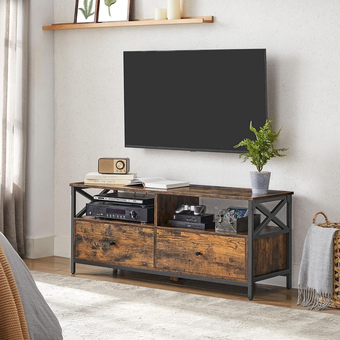 Altro materiale per ufficio: VASAGLE Fernsehtisch 120x40x50cm – Nuovo e nell'imballaggio originale da Bottighofen venduto da zaap 3