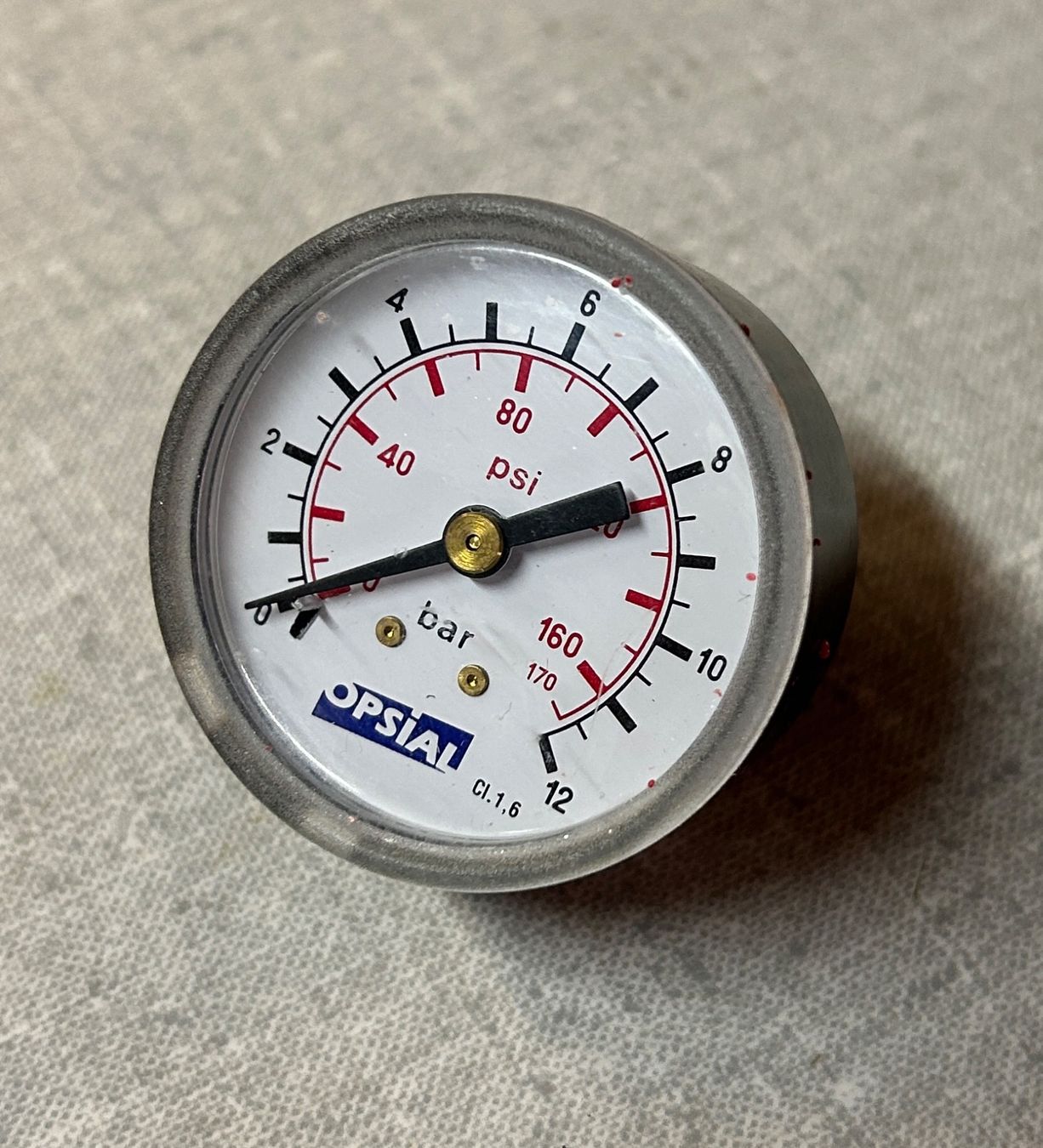 Misurare: Opsial Manometer 0-12bar ø50mm – Usato da Schaffhausen venduto da ROCAMECANICA