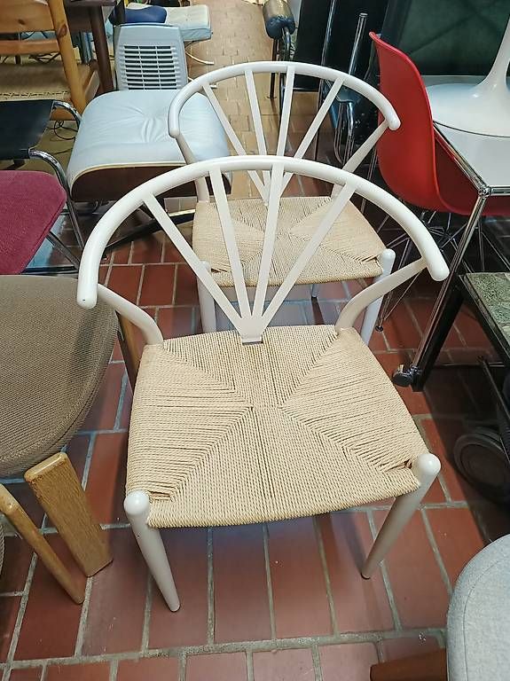Sedie: 2 Stühle Geflecht stil Wishbone chair – Usato da Winterthur venduto da style-and-design.zrh