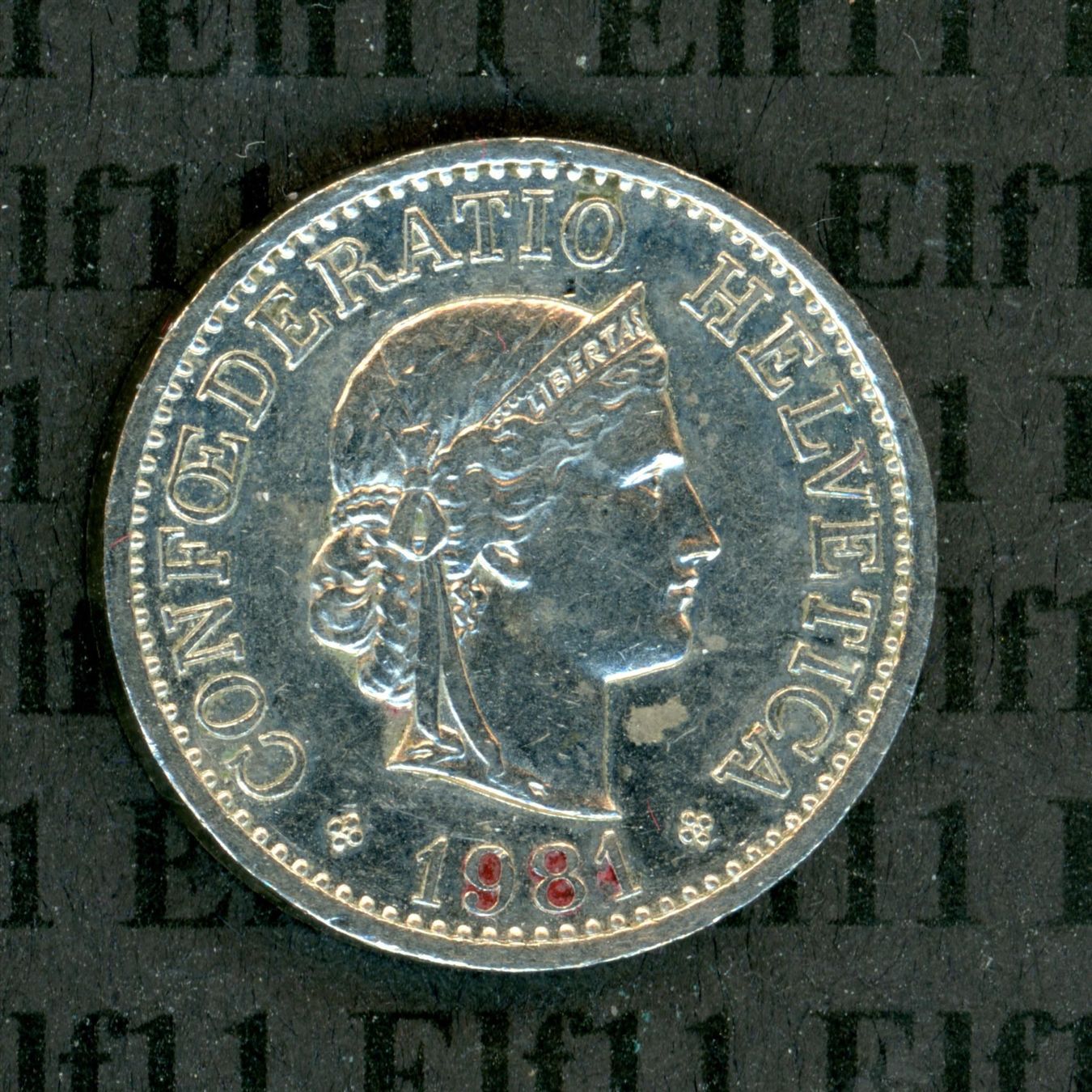 Tutti le monete: CHF___0.10 1981 -vz 10 Rappen – Usato da Widnau venduto da Elf11