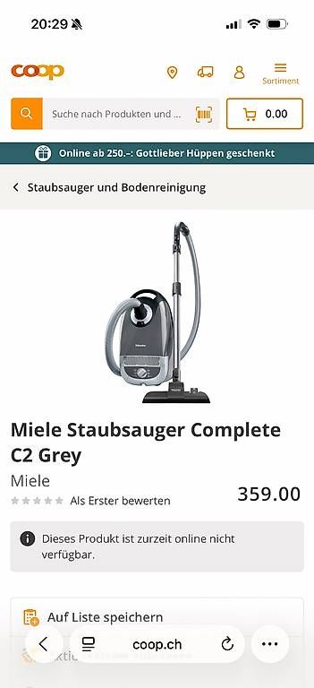 Aspirateurs & Accessoires: Miele Complete c2  – D'occasion à Worblaufen par bar_8mk5 1