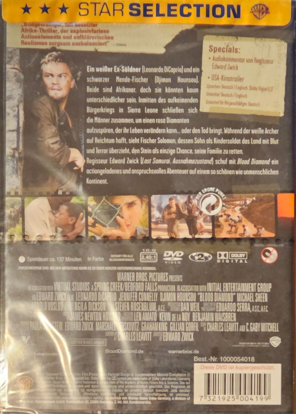 Alle DVDs: Blood Diamond – Neu und originalverpackt aus Wahlen b. Laufen von Cg10 1